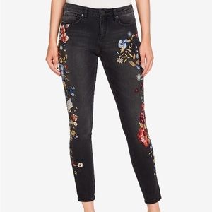 NWOT William Rast Embroidered Perfect Skinny Jeans